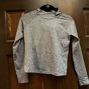 - Athleta girl grey hoodie pullover size 8-10